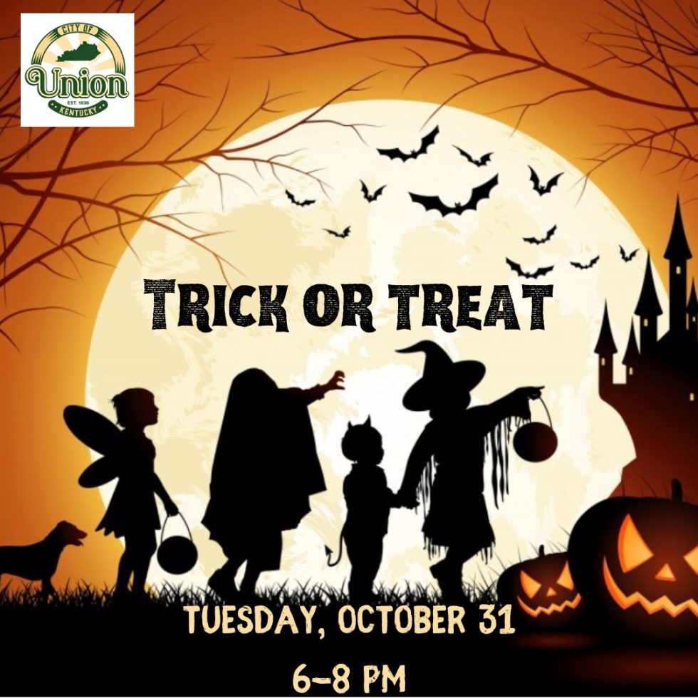 Union Halloween Trick or Treat Schedule City of Union, KY